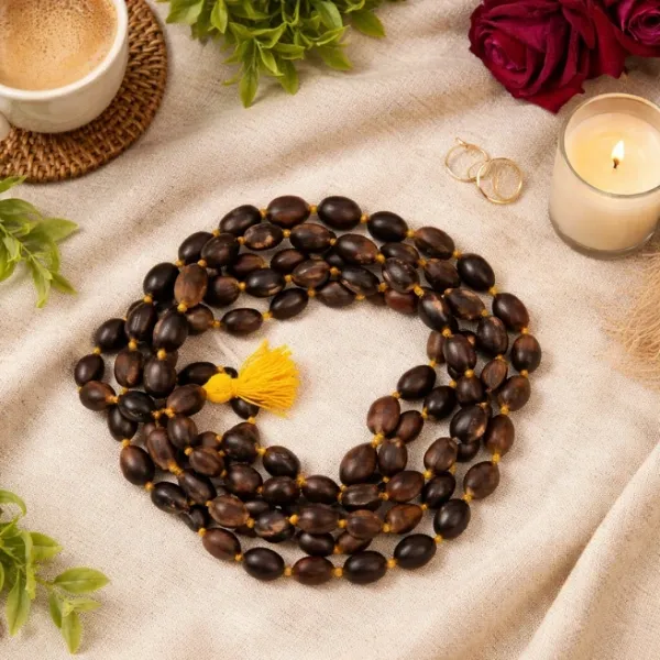 Kamal Gatta Jaap Mala - Premium 108 Bead Lotus Seed Meditation Mala