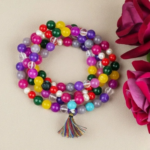 Navrattan Mala Premium – Original 9 Gemstone Navratna Mala for All 9 Planets